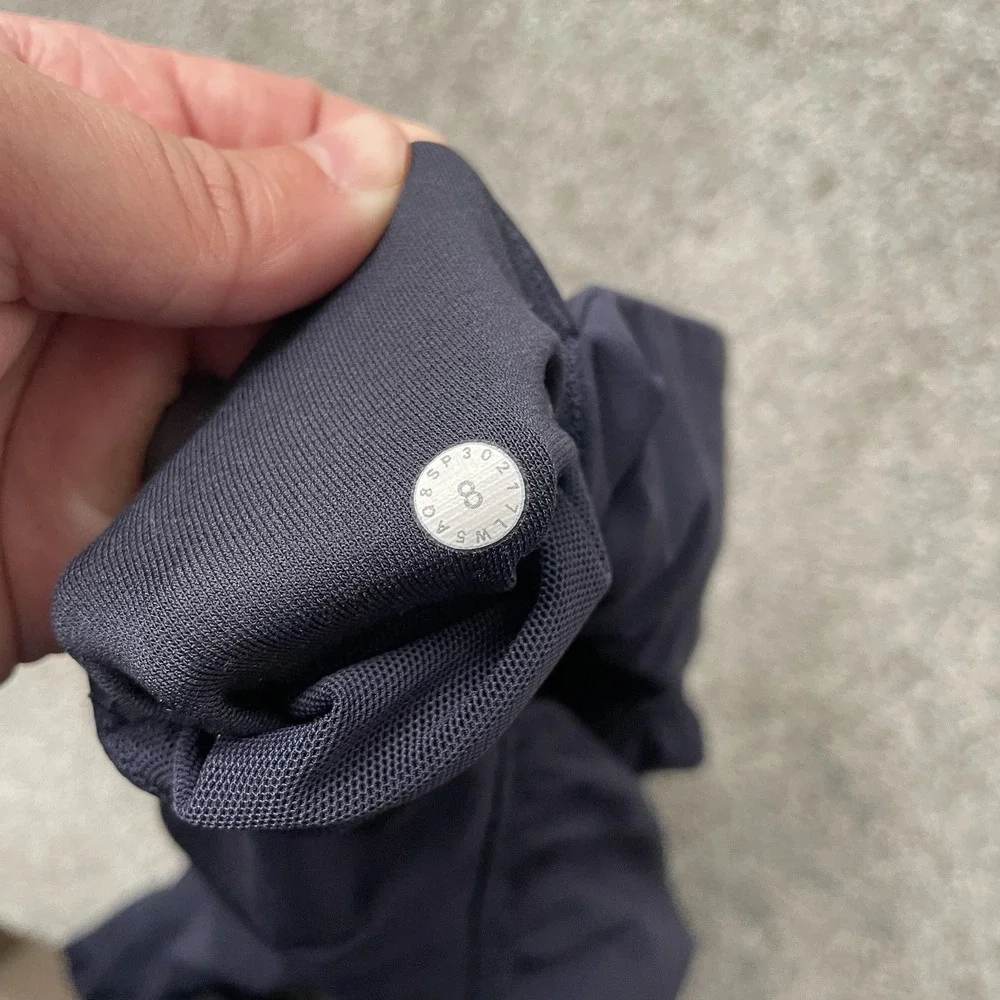 Lululemon Joggers Womens 8 Navy Sun Setter Tapered Cuffed Athletic Pants Yoga - Picture 4 of 10